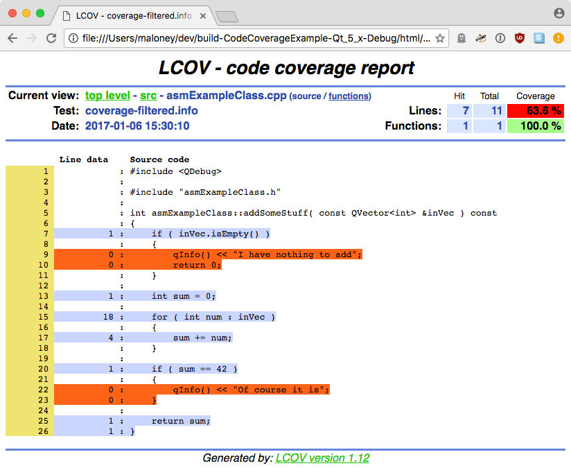 lcov Code Coverage - File